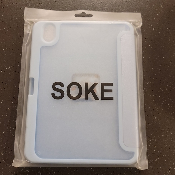 NWT! Soke Ipad 8.9" Frosted Translucent 2021 Sky Blue Case NEW - Picture 3 of 8